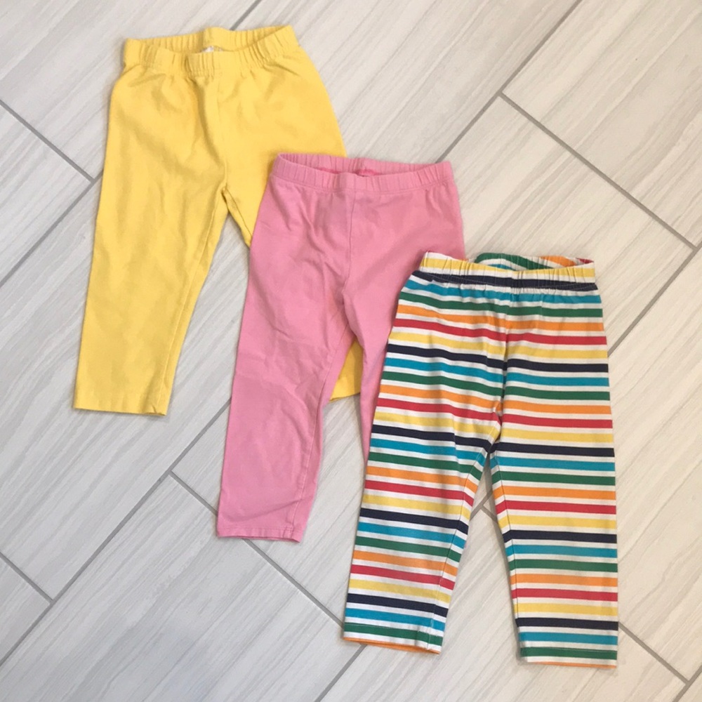 3 pairs of Hanna Andersson Capri leggings 5T